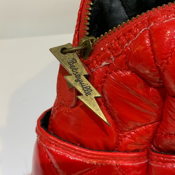 Betsy Johnson - Betseyville red quilted bag - Picture 3 of 3